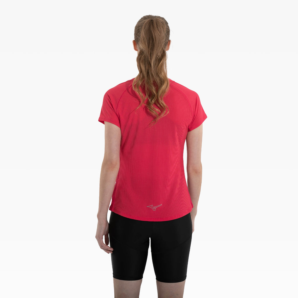 Red Mizuno DRYAEROFLOW TEE | CA_MZN64934