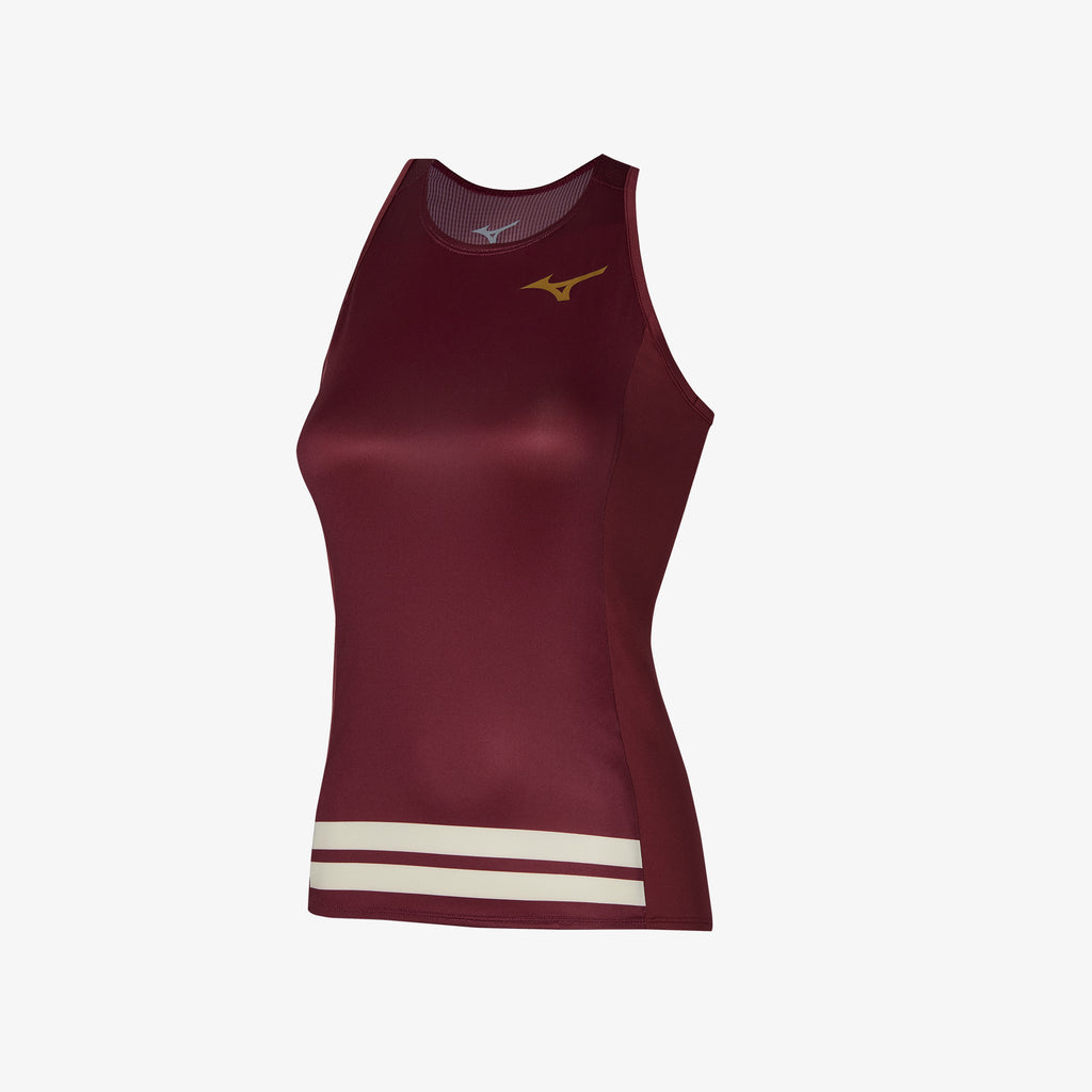 Red Mizuno PRINTED TANK | CA_MZN37556