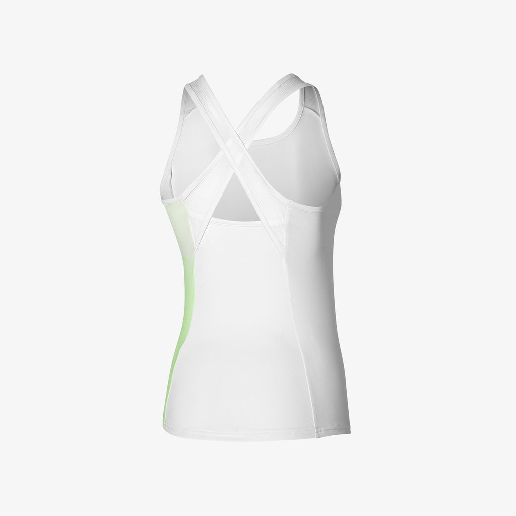 White Green Mizuno RELEASE PRINTED TANK | CA_MZN26449