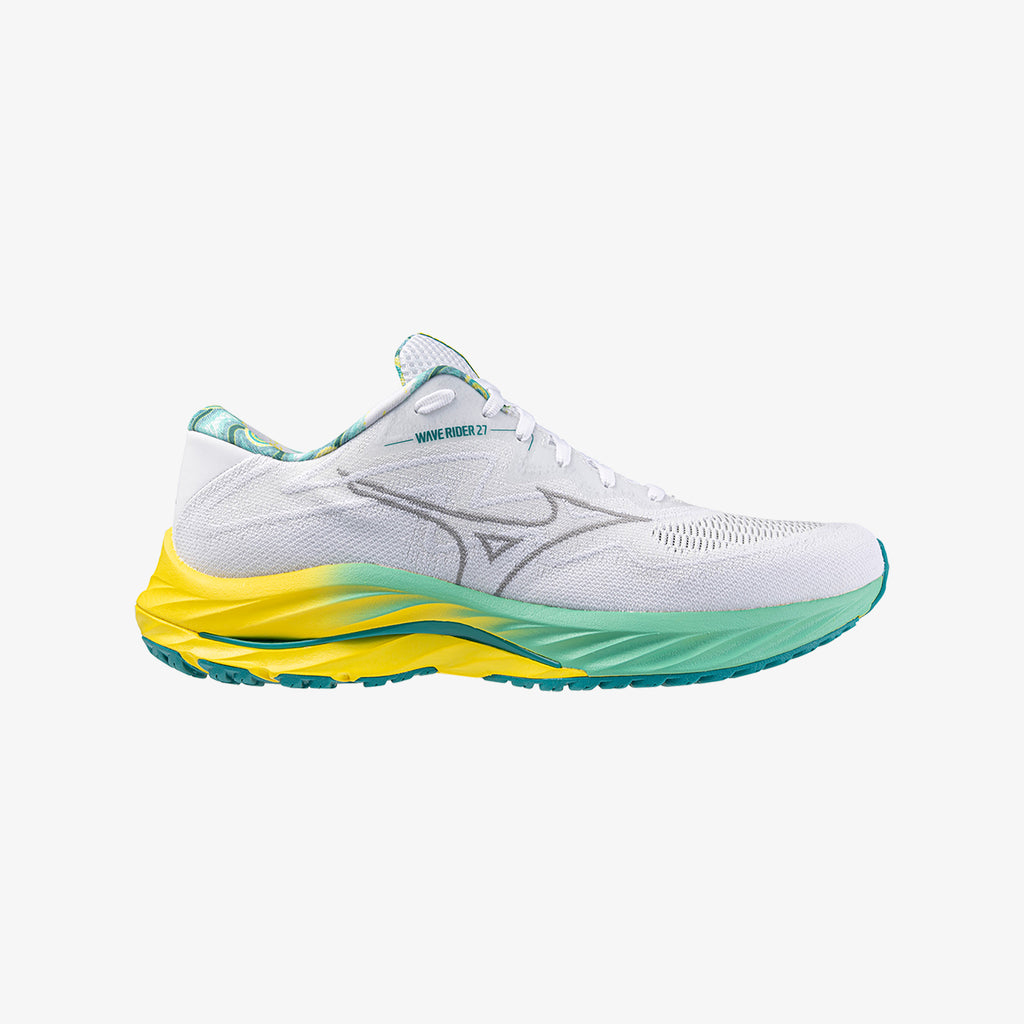 White Green Yellow Mizuno WAVE RIDER 27 SSW (U) | CA_MZN61074