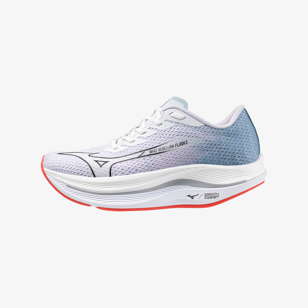 White Grey Mizuno WAVE REBELLION FLASH 2 | CA_MZN48585