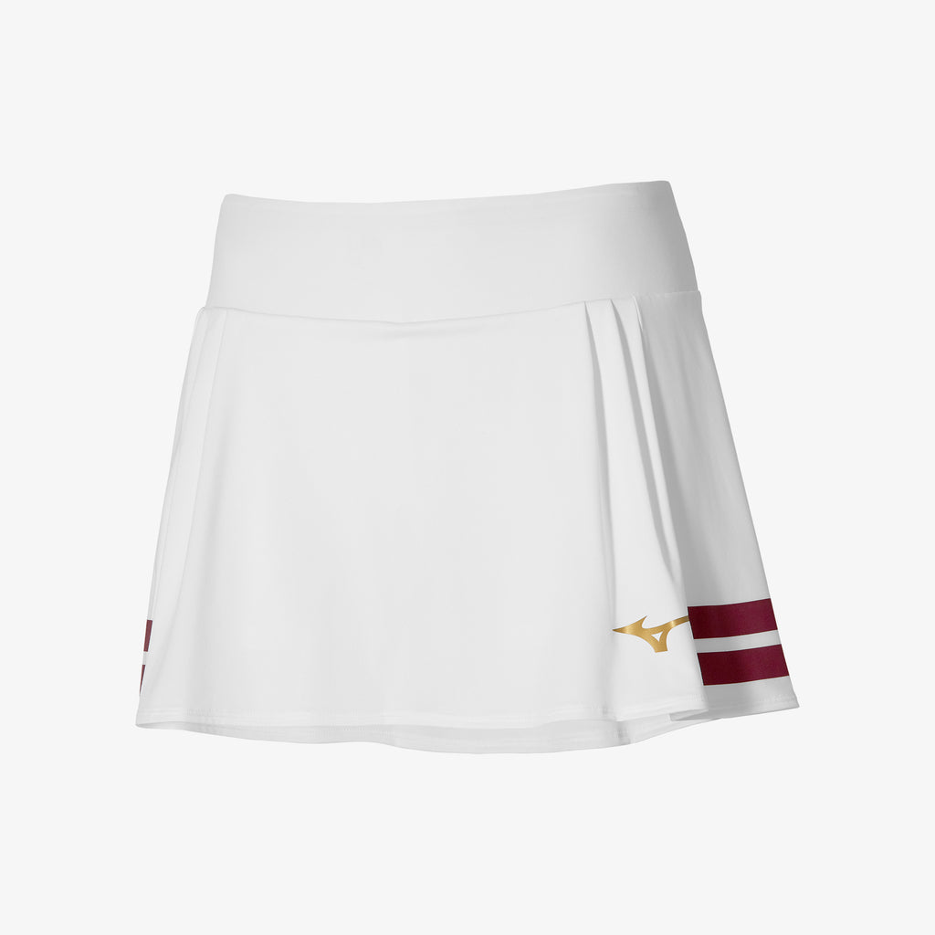 White Mizuno PRINTED FLYING SKIRT | CA_MZN93663